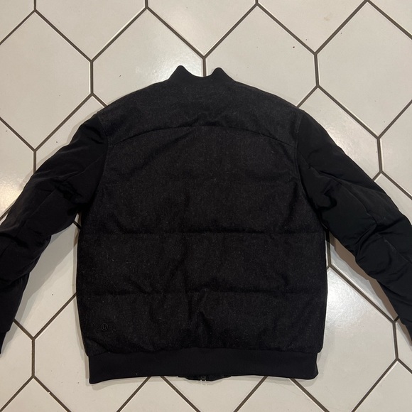 Lululemon womens Roam Far wool/nylon bomber jacket. Sz 12 Reversible waterproof - Picture 8 of 14